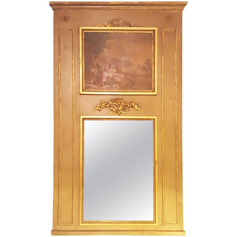 19th Century Trumeau Mirror (1 of 7)