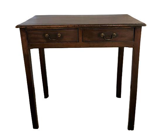 Solid Mahogany Georgian Small Table: In great condition. (From a 330 Central Park West Estate) 28"w x 15" d x 28.5" h