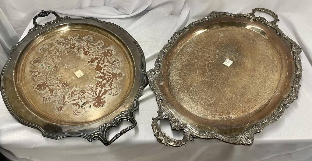 2 Large Vintage Serving Plate and Serving Tray (1 of 10)
