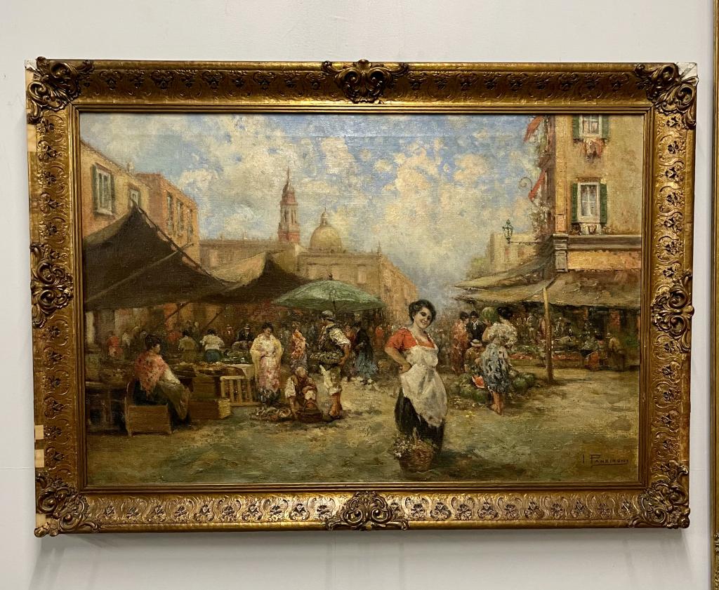 Signed I Panzironi Oil On Canvas 19th Cent (1 of 10)