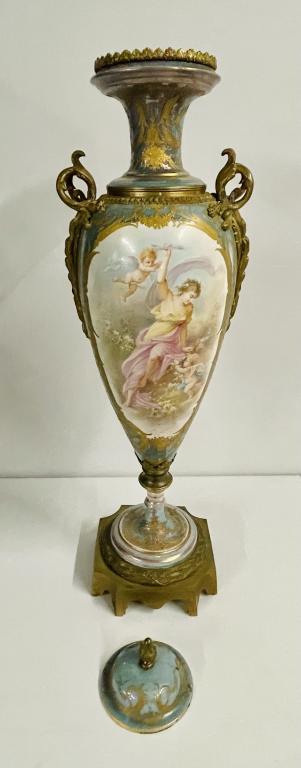 35 Inch Large Sevres Lidded Vase (1 of 17)