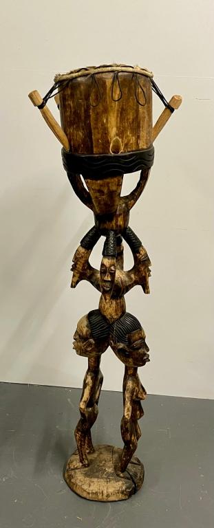 Tribal Drum 103: 49" h x 10" dia