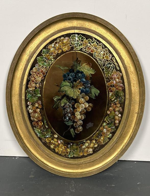 A.J. Reiss, Grapevine Signed Pietra Dura Mosaic (1 of 5)