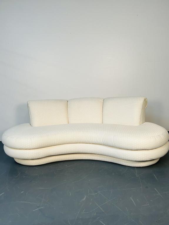 White Vladamir Kagan Style Cloud Sofa (1 of 4)