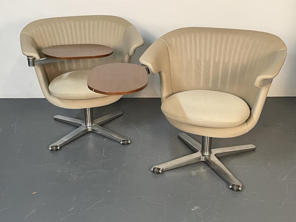 Pair, Vintage Steelcase Office Tablet Desk Chairs (1 of 4)