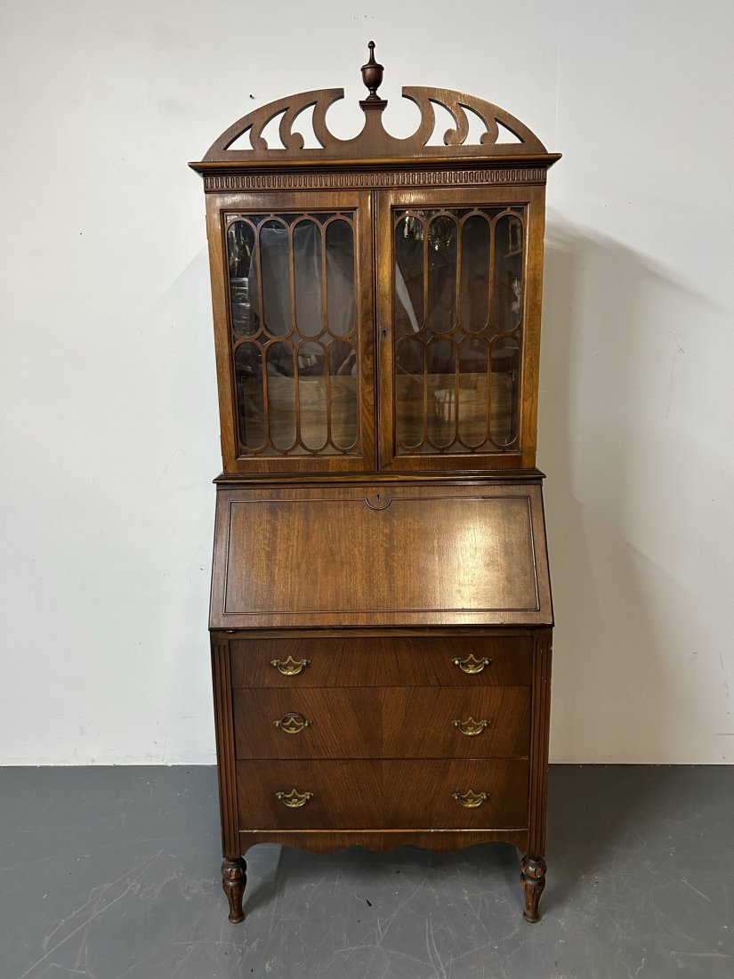 Secretary Desk: Height 78 Inches, Width 30 Inches, Depth 17 Inches.