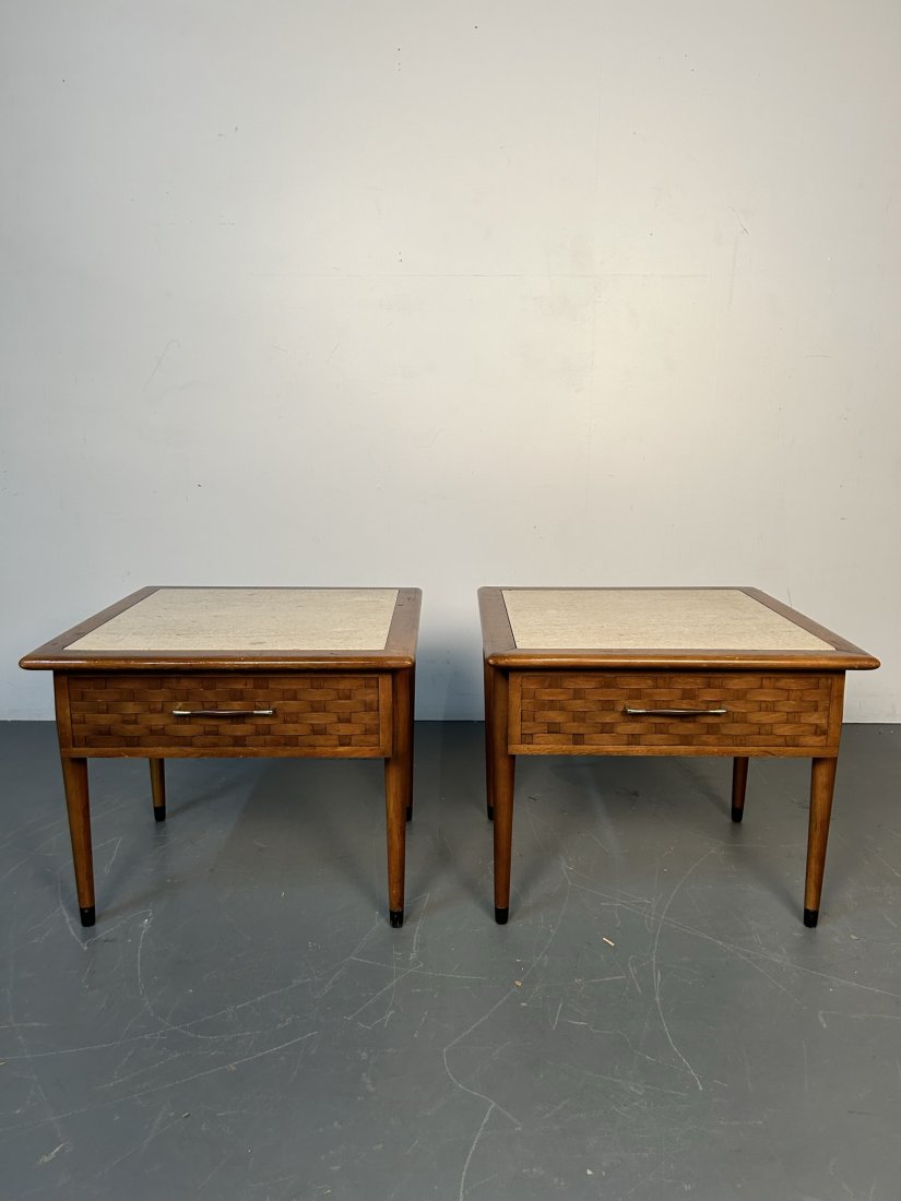 Pair of Marbletop End Tables (1 of 10)