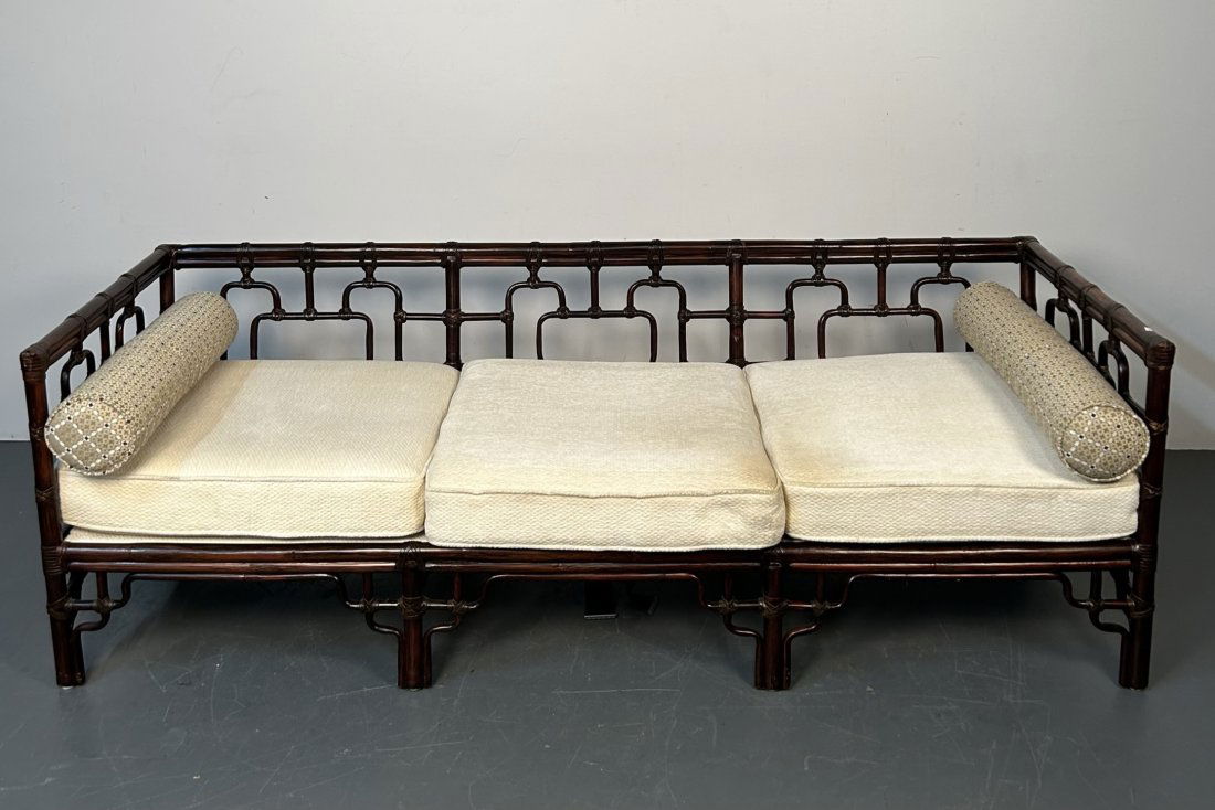 Asian Style Day Bed with Two Bolster Pillows (1 of 15)