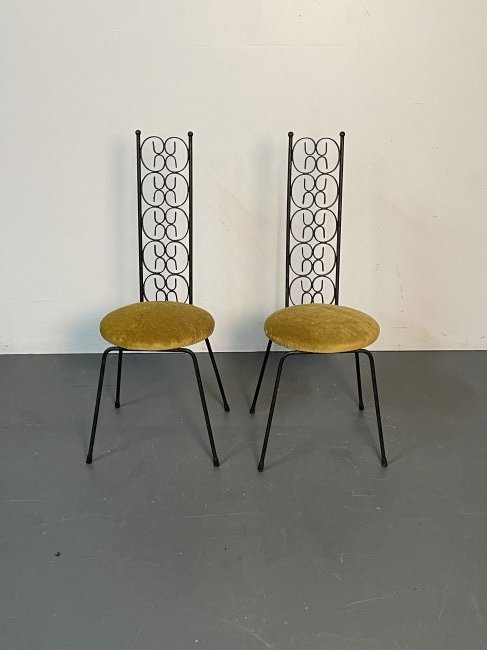 A Pair of Arthur Umanoff Wrought Iron Chairs (1 of 4)