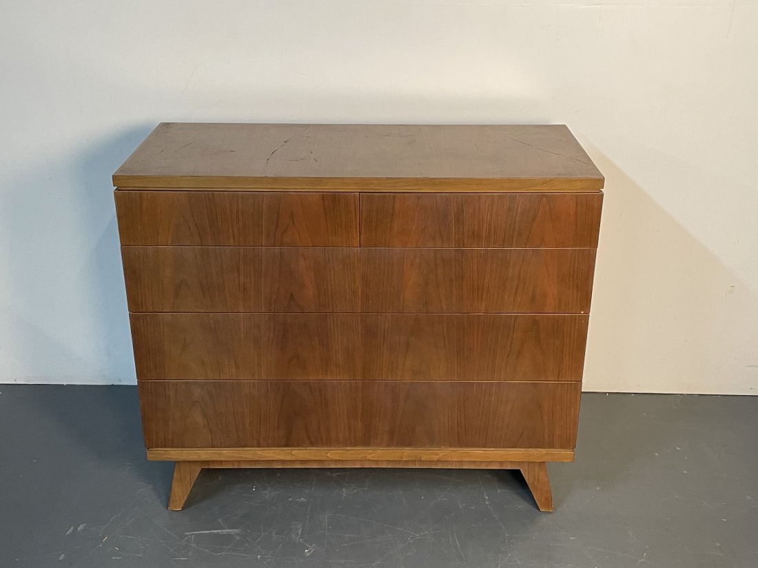 Mobelfabrik Blomstermala, Mid-Century Modern Two Over Three Chest of Drawers. 1950s. (1 of 5)
