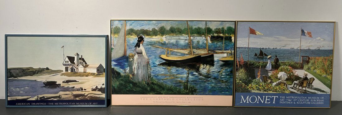 Collection of Metropolitan Museum of Art Posters, Framed. (1 of 8)