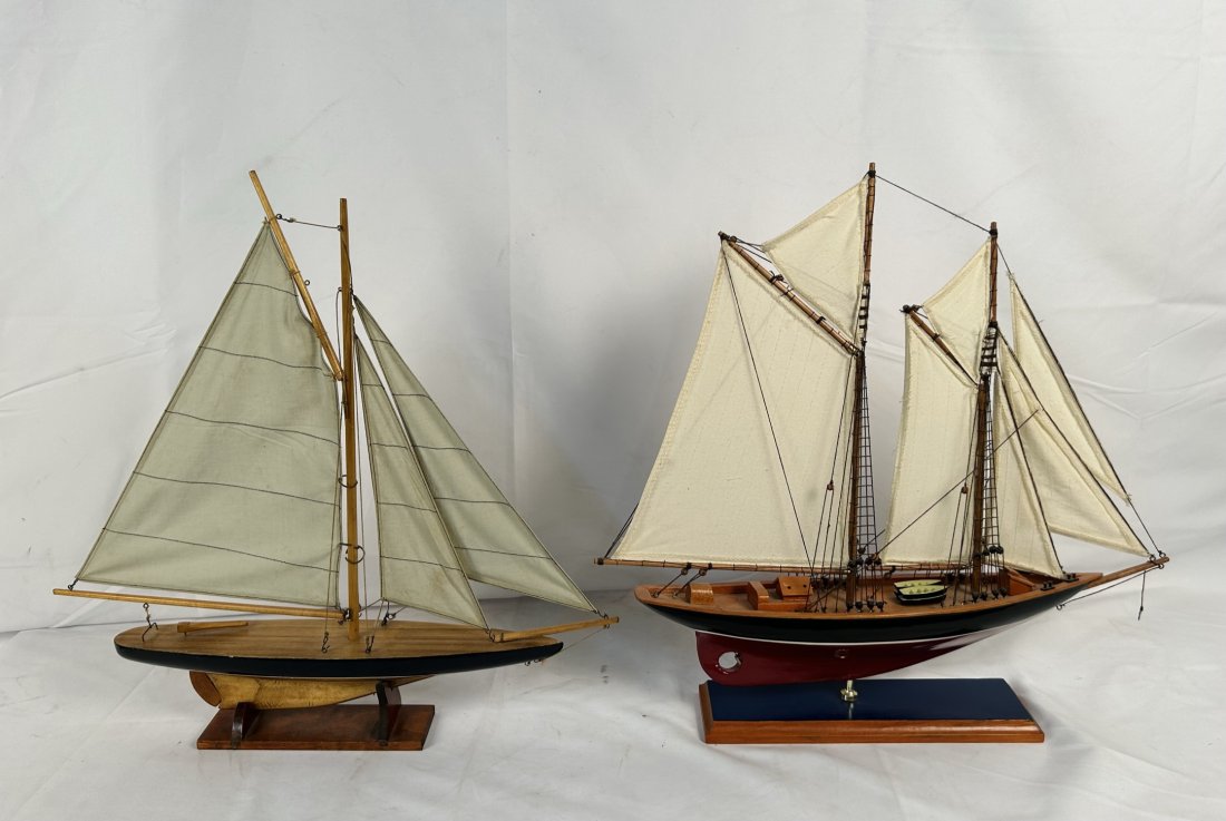 Two Handcrafted Model Ships (1 of 10)