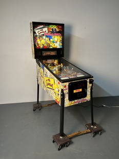 The Simpsons Pinball Party Pinball Machine: The Simpsons Pinball Party Pinball Machine. Created by the STERN Pinball Machine Company. This specific item is a major collector's item for both pinball and The Simpson's enthusiasts. Screen in great