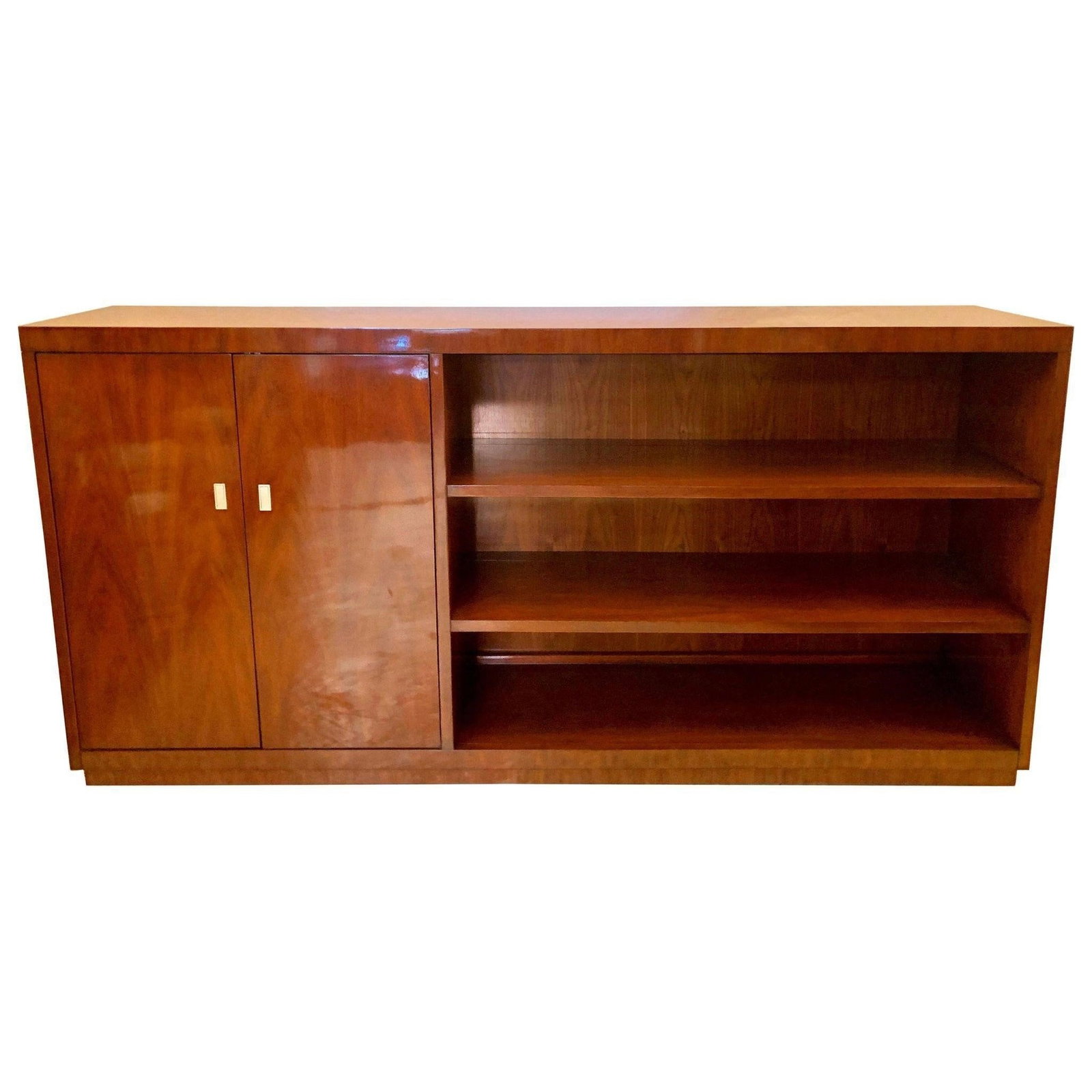 Ralph Lauren Sideboard, Credenza, Labeled: Modern Hollywood Collection sideboard, credenza, buffet cabinet with chrome hideaway pulls retails at $9400. This is a small part of our enormous collection of designed labeled home furnishings.Modern