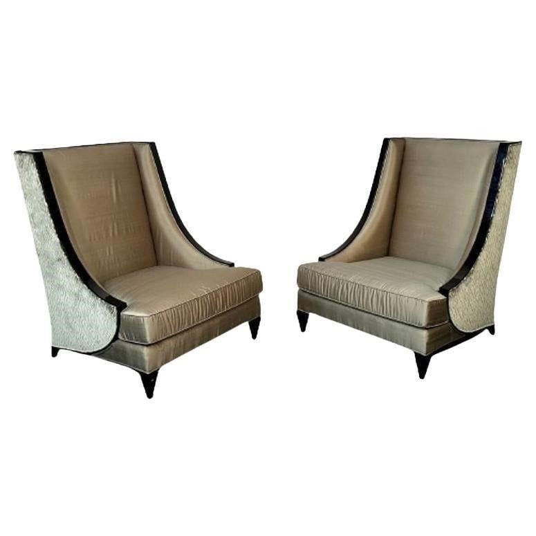 Mid-Cent Modern Christopher Guy Lounge Chairs, Pr (1 of 6)