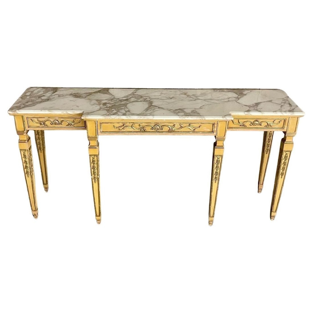 Hollywood Regency Marble Top Console (1 of 6)