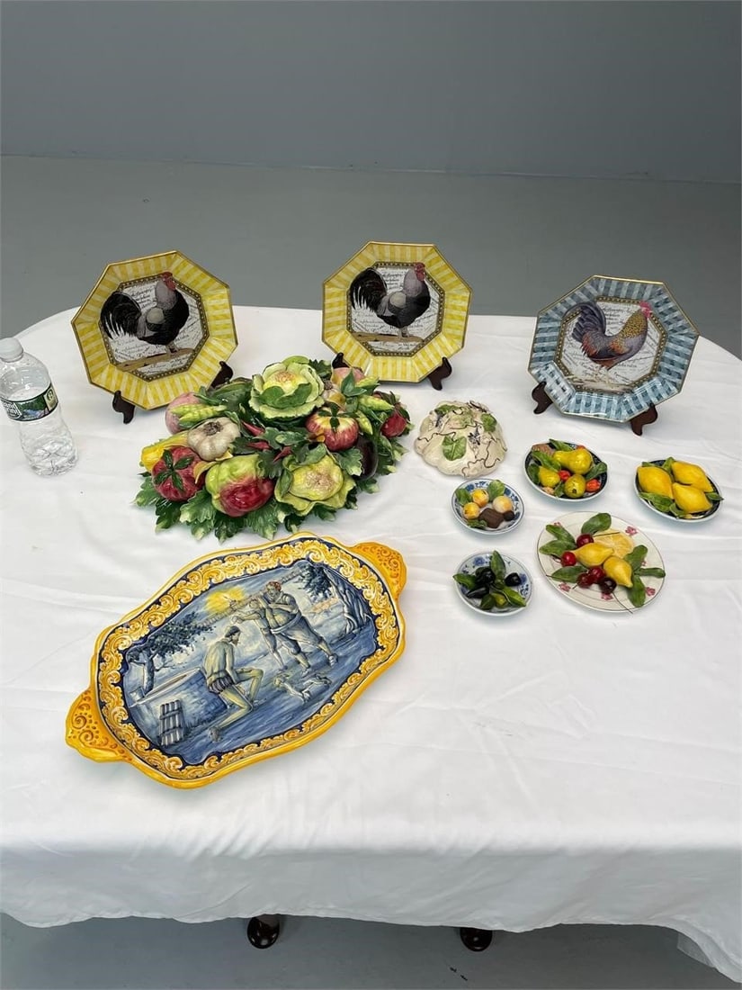 Lot of 11 Ceramic Tableware Pieces, Culinary (1 of 4)