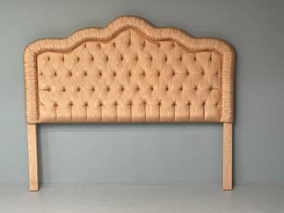 King size Tuffted headboard. The size 73h. 84 W: Fine Condition. From a fine Rye NY Estate