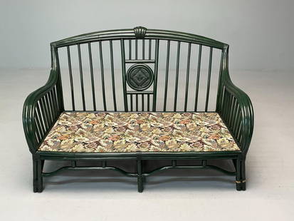 Bielecky Brothers Style Setee: From a fine Rye NY EstateHeight: 37.5 inches Width: 58 inches Depth: 34 inches Seat Height: 20 inches