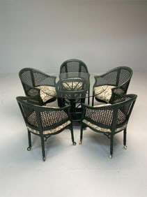 Bielecky Brothers Style Wicker Table and Chairs
