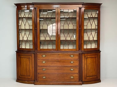 George III Style Mahogany China Cabinet