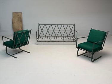 Outdoor Patio Sofa and Two Chairs