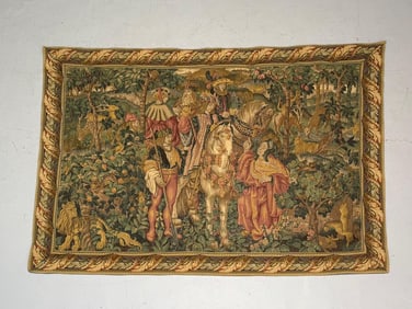 Tapestry with Medieval Scene