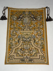 Lion and Floral Tapestry