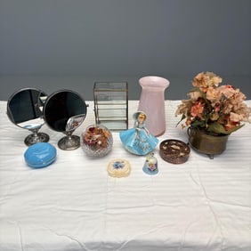 Lot of Decorative Smalls. Figurines and Mirrors