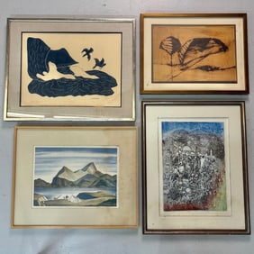 Group Watercolors, Drawings, Prints, Signed Number