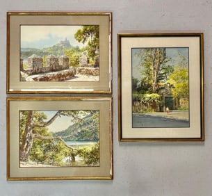 Group of Three signed dated Landscapes