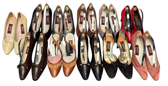 11 Pair of Ladies Bally Shoes Size 7.5