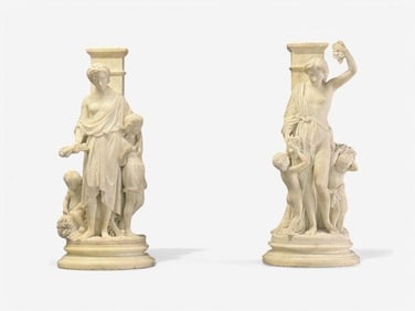 Pair of Marble Statues