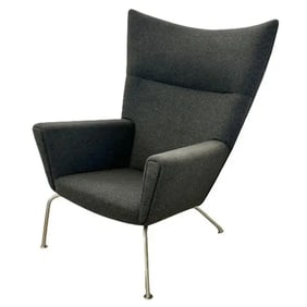 Mid-Century Modern Wing / Lounge Chair by Hans Wegner for Carl Hansen,