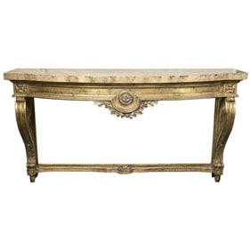 Louis XV Faux Marble Console Attributed to Jansen
