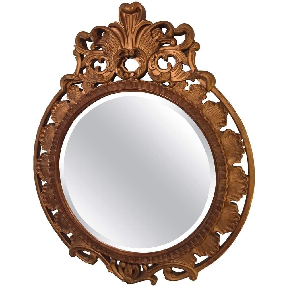 large Italian Gilt Carved Wall or Console Mirror (1 of 7)