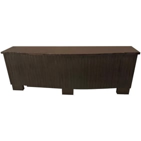 Pace Mahogany Wavy Front Lacquered Credenza