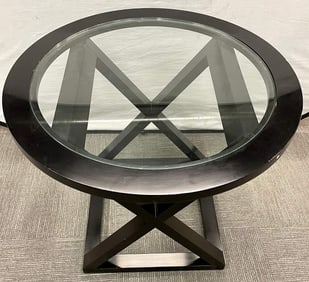 Hollywood Regency X-Base Center or End Table