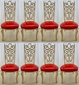 Set of 8 Regency Style Louis Pistono Chairs