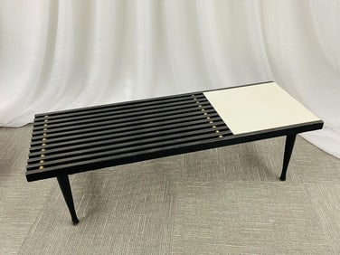 Mid-Century Nelson Style Coffee Table Bench