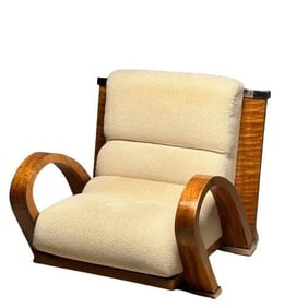 Art Deco Chair, James Rosen for Pace, Macassar