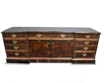 Custom Circassian Walnut Burl Credenza