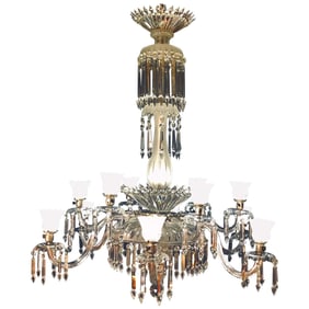 Cornelius and Baker Victorian Chandelier, Signed
