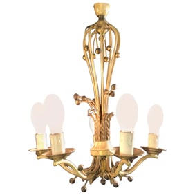 Hollywood Regency Balloon Shaped Chandelier
