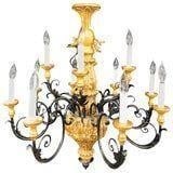 A 12-Light Italia Decorated Chandelier, Canopy. (1 of 13)