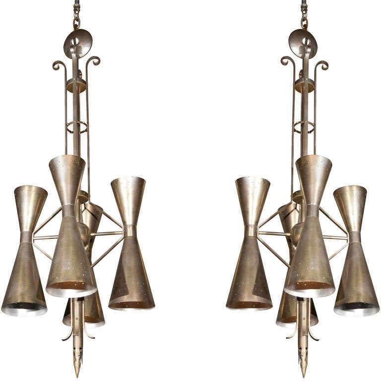 Massive Art Deco Style Industrial Chandeliers (1 of 9)