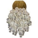 Italian MCM Chandelier with Blown Glass & Metal (1 of 10)