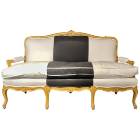 1930s French Gilt Wood Sofa 2