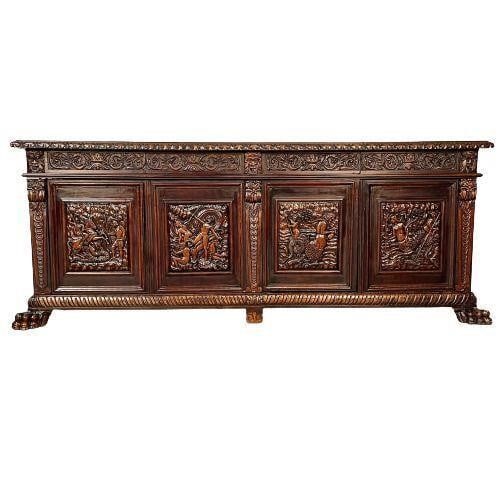 Monumental Renaissance Revival Carved Sideboard (1 of 20)