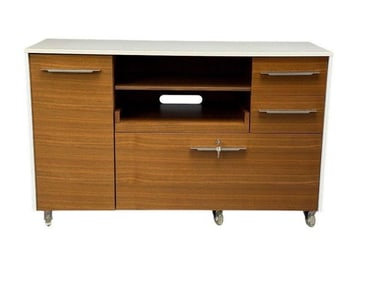 Lacquered and Walnut Office Console, Sideboard